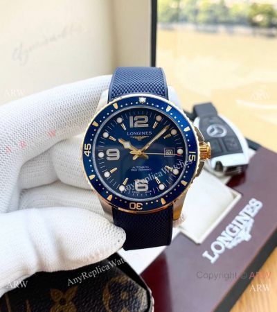 Copy Longines HydroConquest Sunray Blue Half Gold Men's Watches